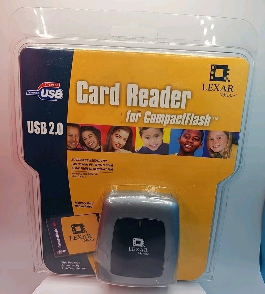 Lexar USB 2.0 Compact Flash CF Card Reader RW020-266 CompactFlash PC Mac New