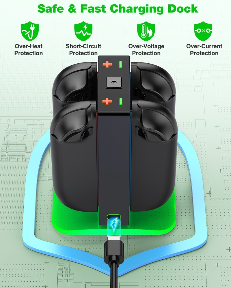 Switch 2 Charging Dock for Nintendo Switch 2 Joycons Controller Charger Station