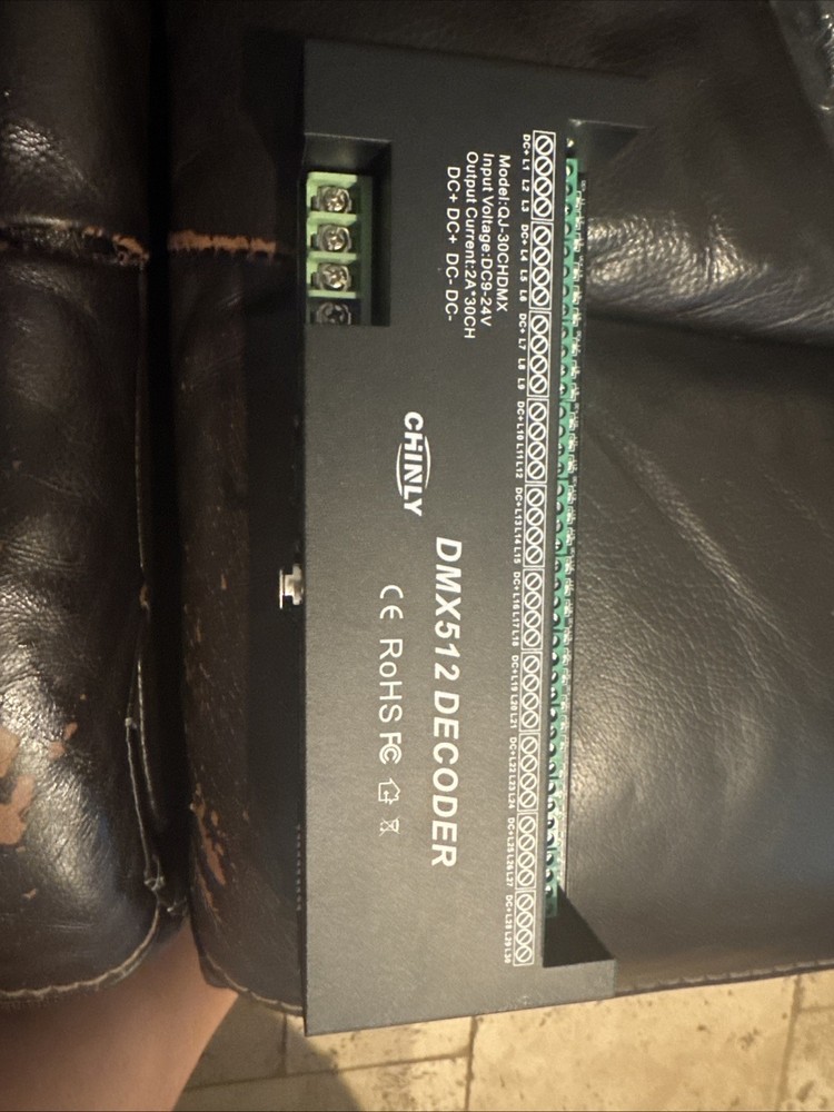 AMKI DMX 512 LED Decoder Controller for RGB Tape Strip Light Dimmer Driver