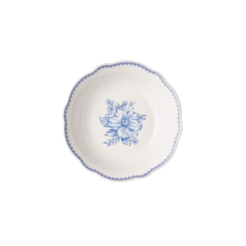Agatha 12-Piece Stoneware Dinnerware Set Blue