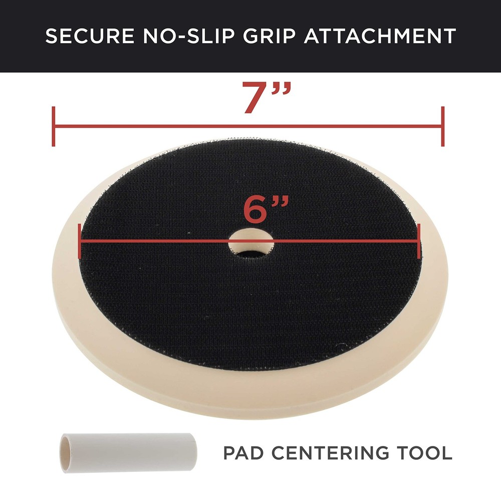 Brand 7" Hook & Loop Grip Mount Universal Polisher Buffer Backing Plate Pad, ...
