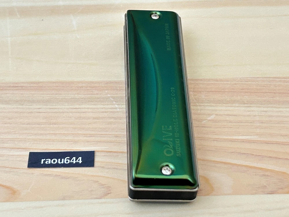 SUZUKI C-20 OLIVE 10 hole Diatonic Harmonica 14 Keys