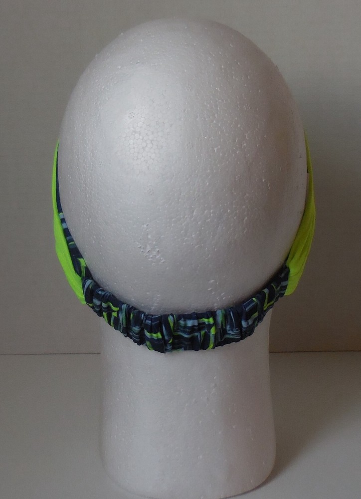 Nike Printed Dri-Fit Reversible Headband Volt/Mica Blue/White