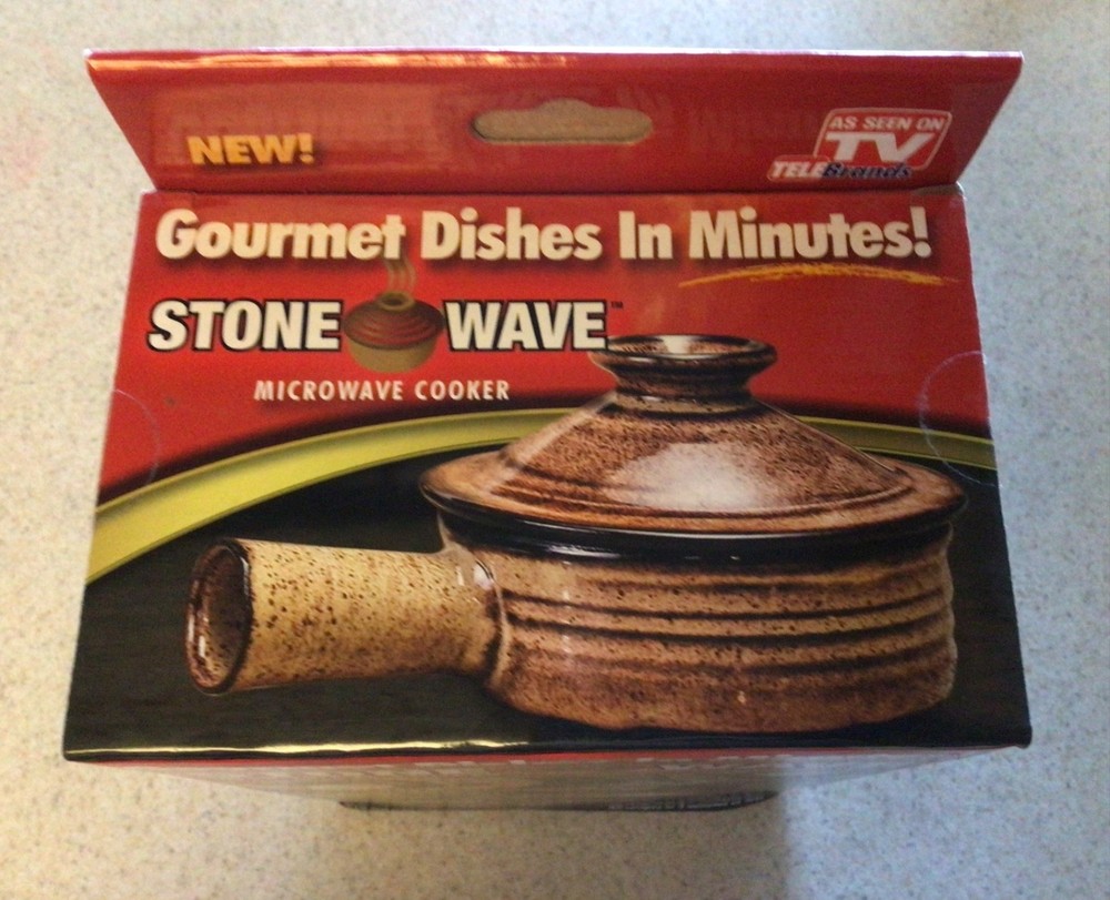 Stone Wave Microwave Cooker Ceramic Stoneware New