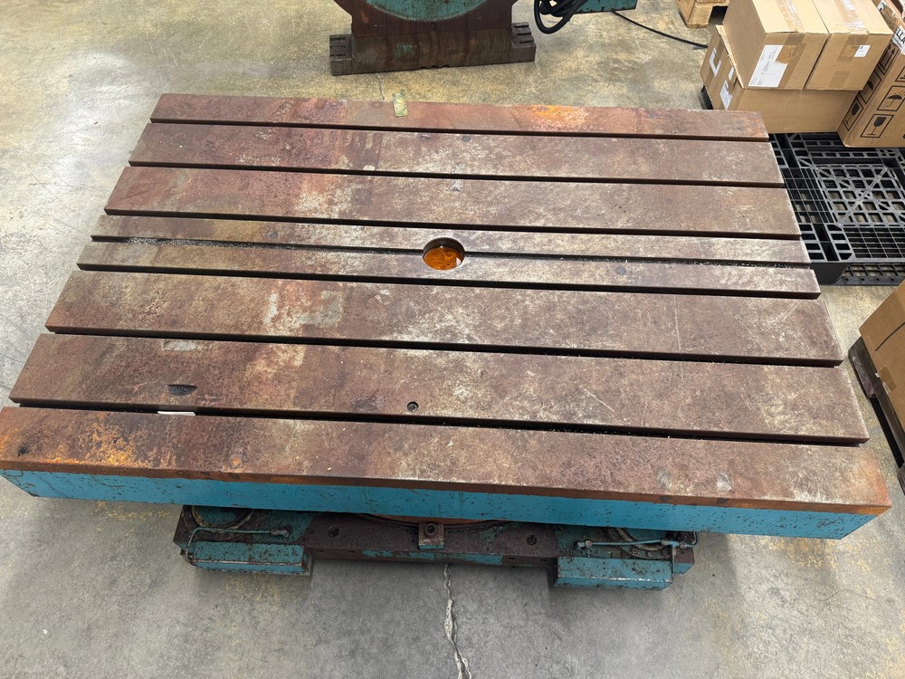 Rotary Index Table T-Slotted Work Surface 72 in. X 48 in.