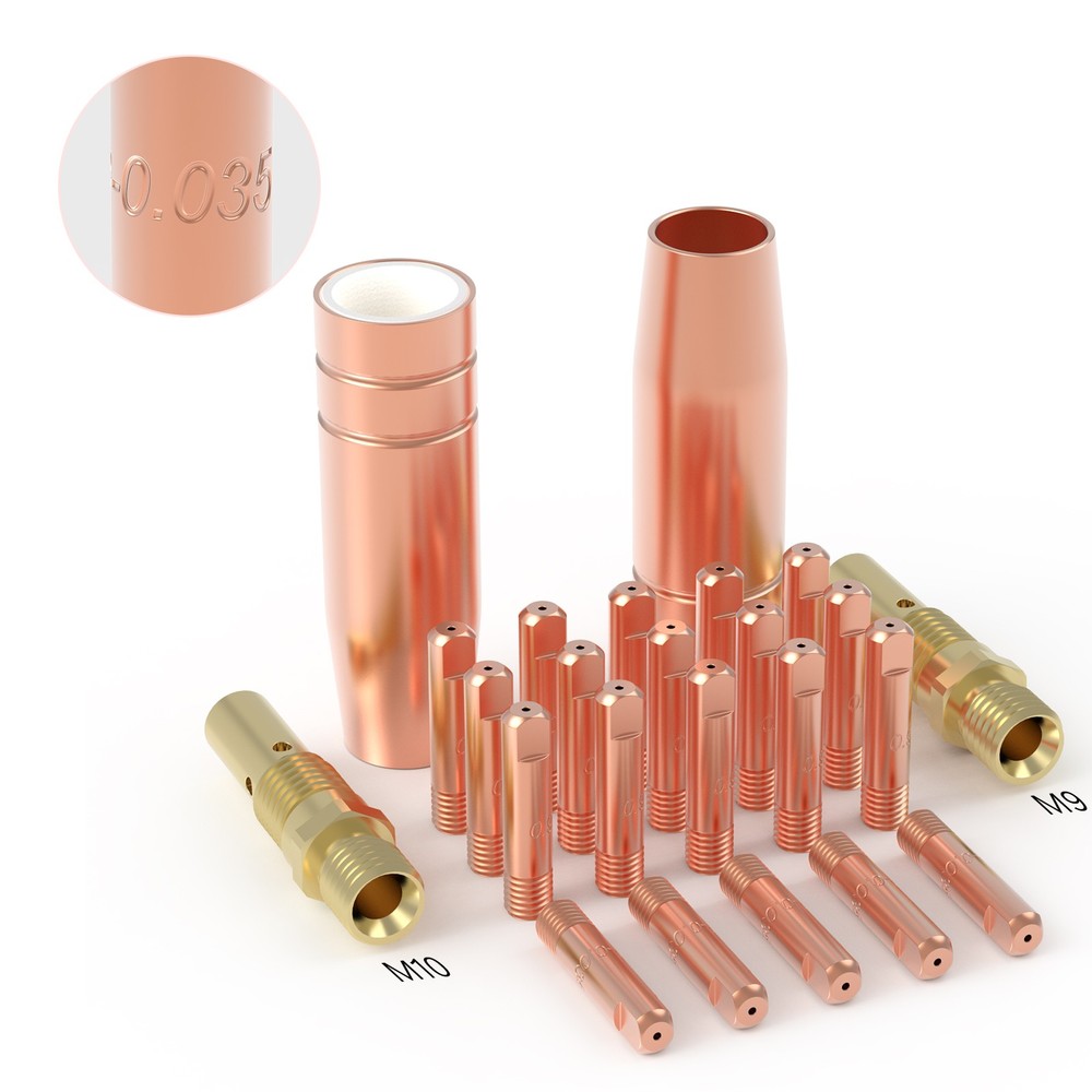 MIG Welding Gun Kit .035" for Lincoln 100L Tweco Mini/#1 Tip-Diffuer-Nozzle
