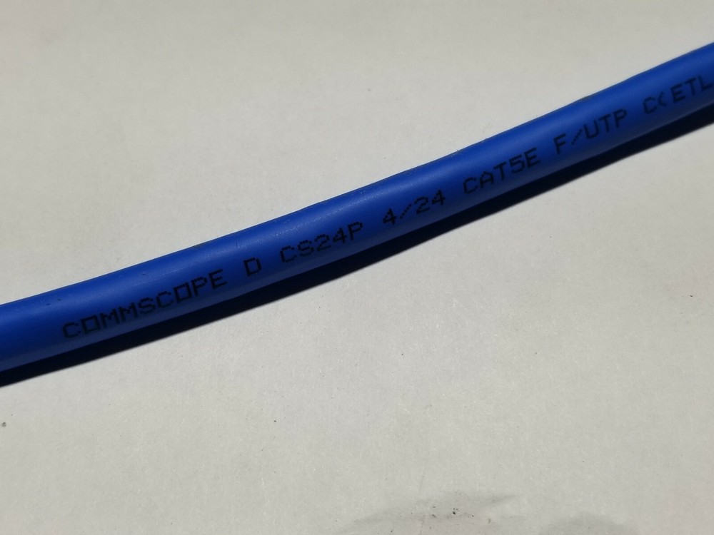 Commscope CS24P 24/4P Cat5E F/UTP WebTrak Plenum Shield Network Cable Blue/100ft