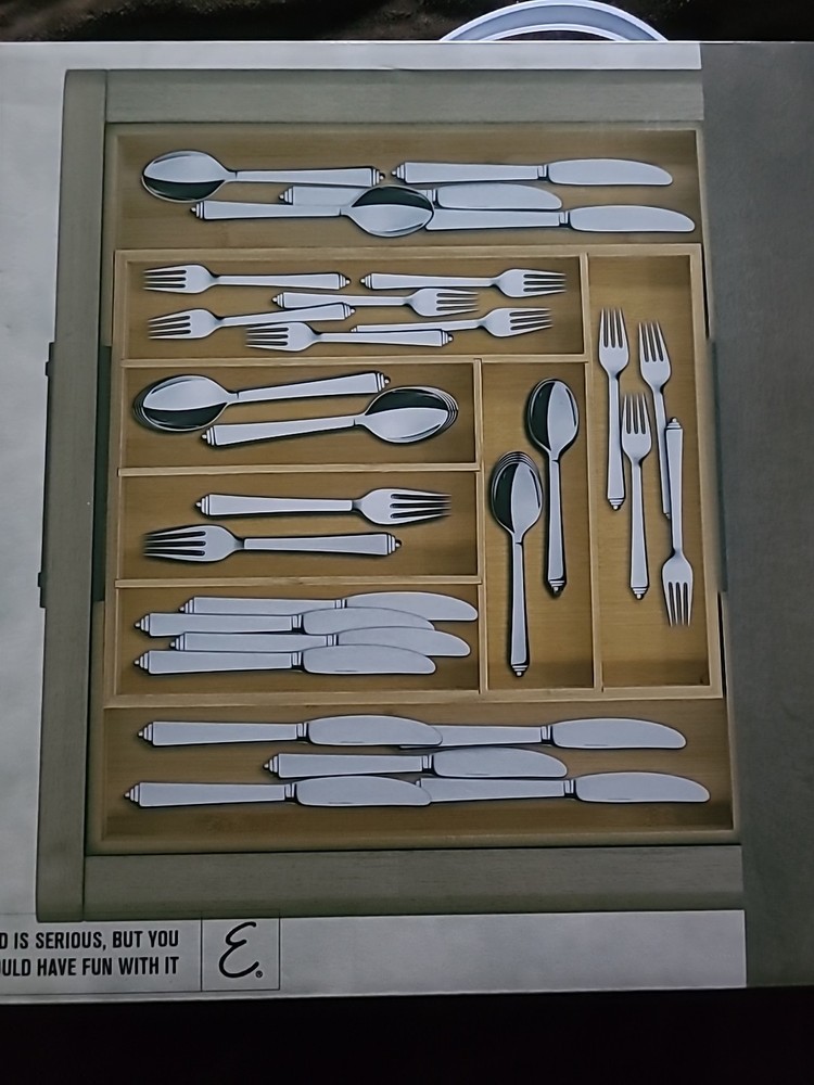 Emeril Lagasse Expandable Bamboo Drawer Organizer – Adjustable 6-8 Compart