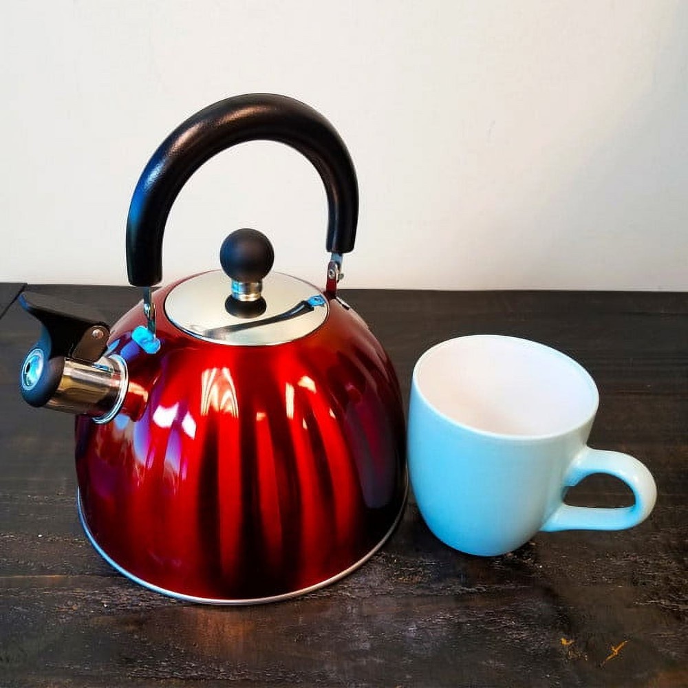 Twining 2.1 Qt. Pumpkin Tea Kettle Red