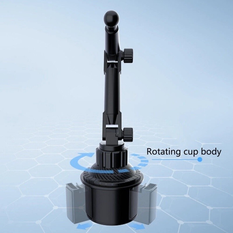 Universal Car Mount Adjustable Cup Holder Stand Cradle For Smartphone Tablet US