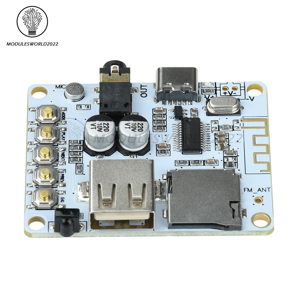 Bluetooth 5.4 Audio Receiver Board MP3 Lossless Decoder Decoding Module Type-C