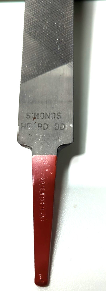 Simonds 14" Half Round Hand File Bastard Cut Black MAXI-SHARP American Pattern