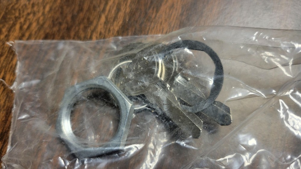 New Dirak L-Type 522 Main Door Silver Chrome Handle w/ 2 Keys