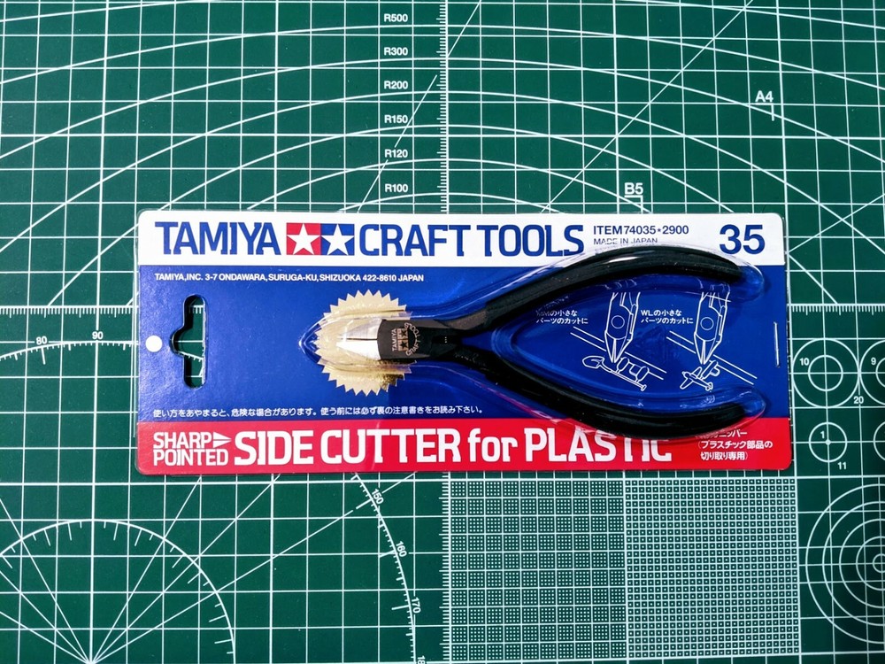 Tamiya Craft Tools Sharp Pointed Side Cutter for Plastic 74035