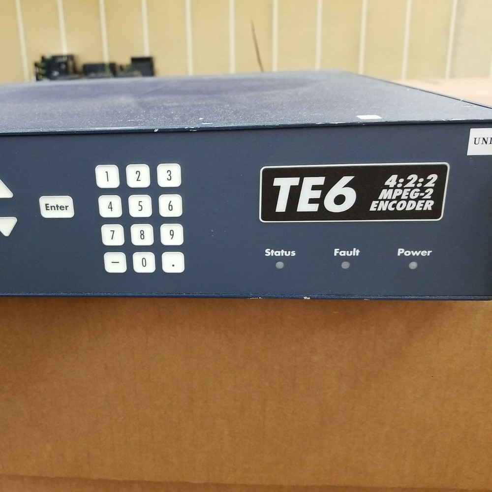 Tiernan Communications TE6 Television Broadcast Station 4:2:2 MPEG-2 Encoder
