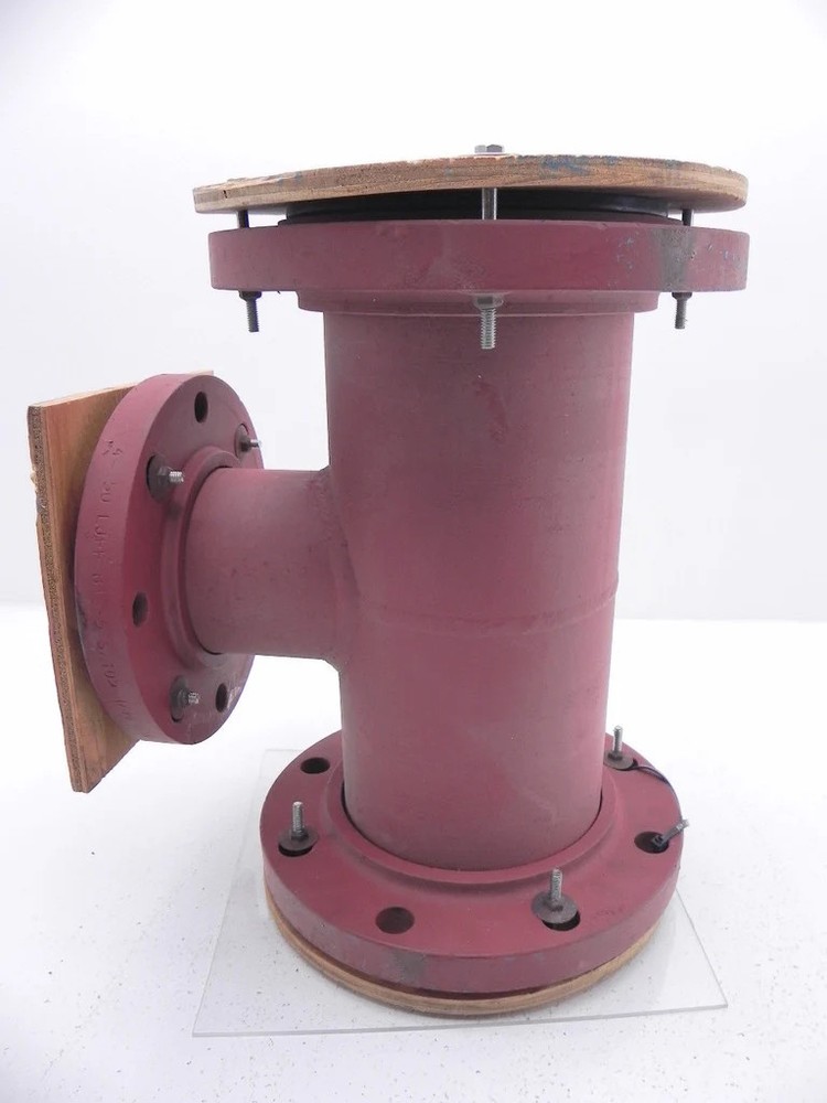 3P PVDF Lined Reducing Tee 6" X 4"