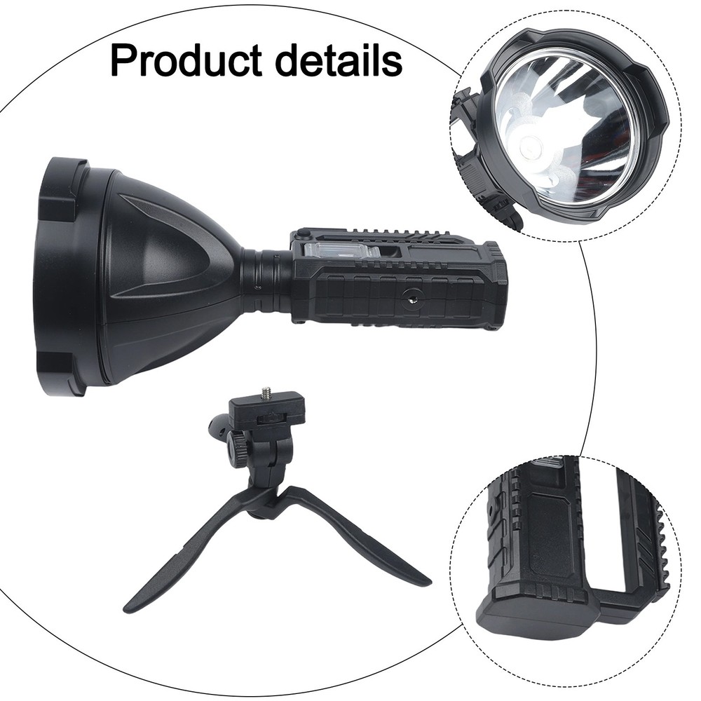 200000 Lumens LED Flashlight with Waterproof Triangular Stand for Camping