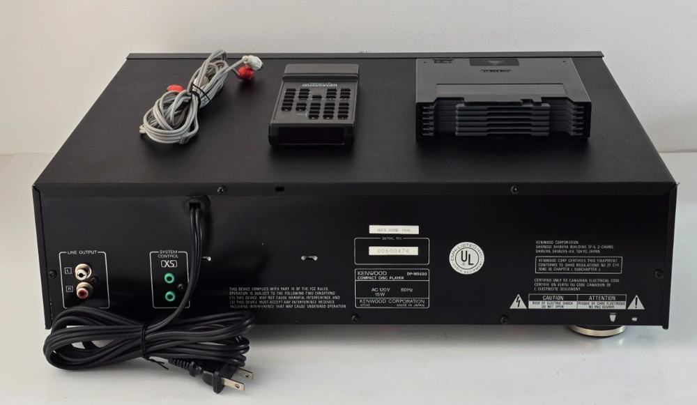 Kenwood DP-M5520 Multi CD Compact Disc Player (6 CDs) w/Remote (Tested/Working)