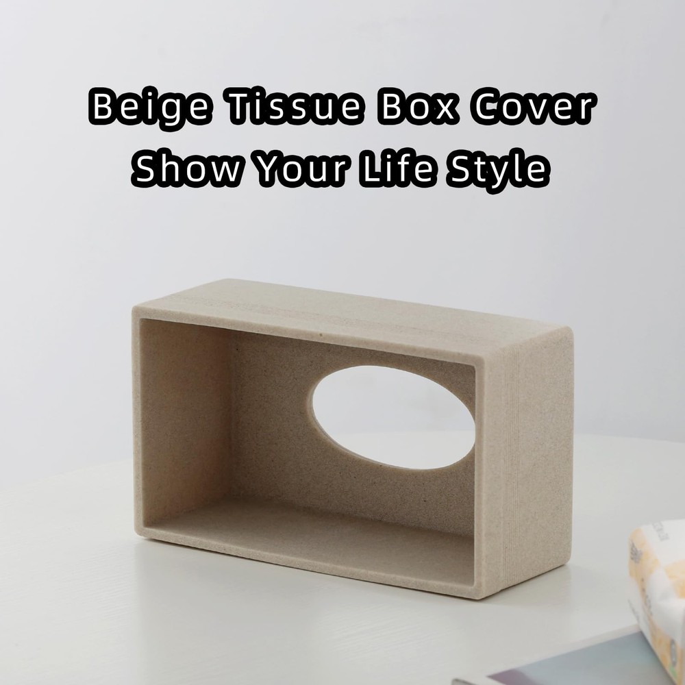 Tissue Cover Rectangle, Resin Tissues Holder Covers Rectangular Holder Case D...