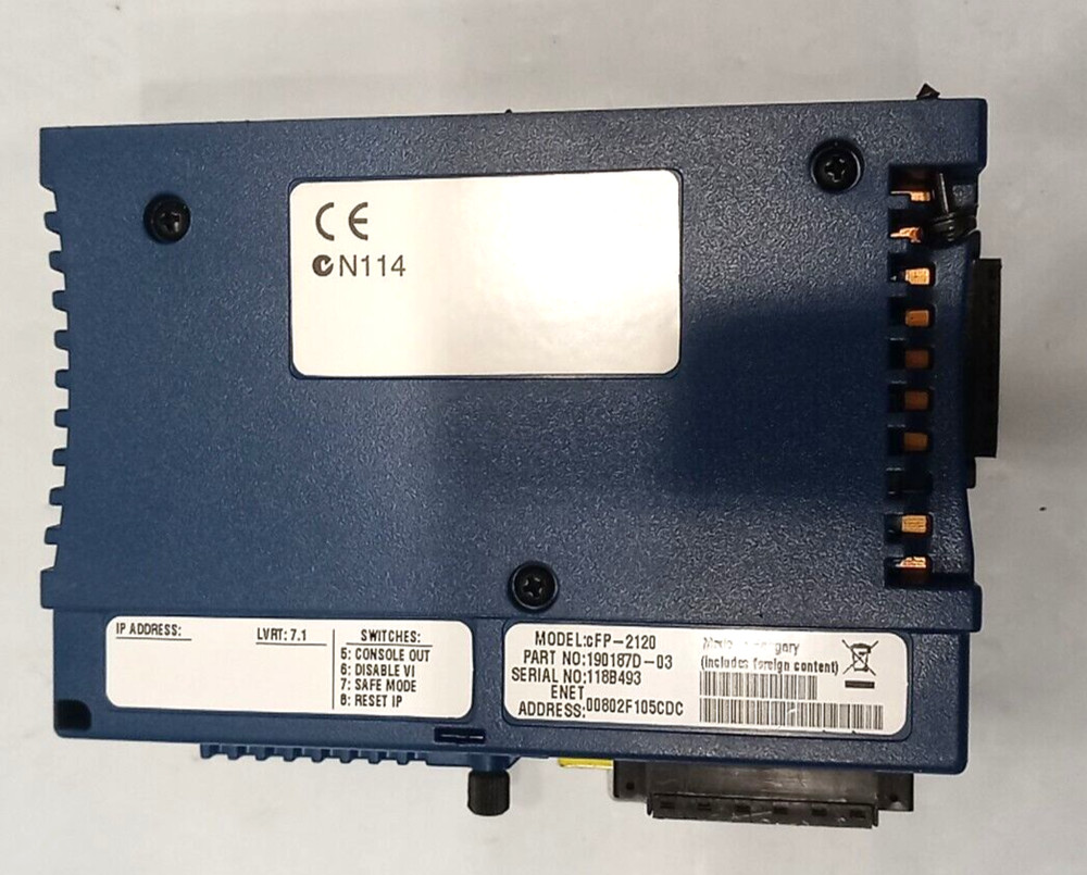 NATIONAL INSTRUMENTS CFP-2120 Controller Interface Ethernet Same As Pictures