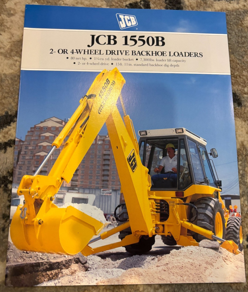 JCB 1550B Backhoe Loader Brochure AMIL25