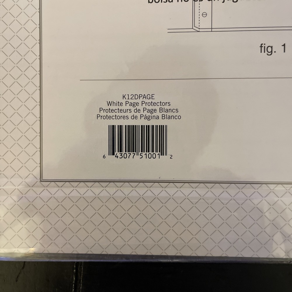 K&Company Post Bound Page Protector Refills 12"X12" 10/Pkg-W/White Inserts