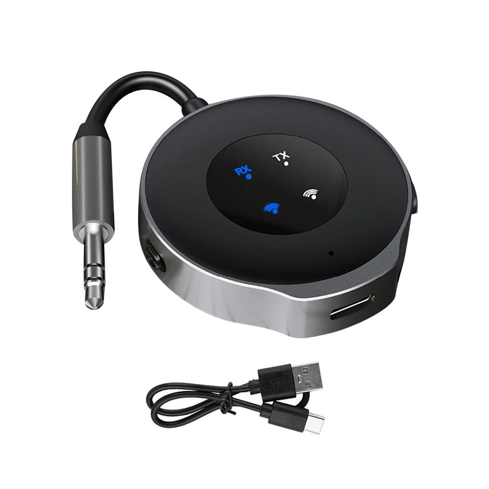 Portable Bluetooth 5.3 Wireless Transmitter Receiver Car Aux Audio Adapter