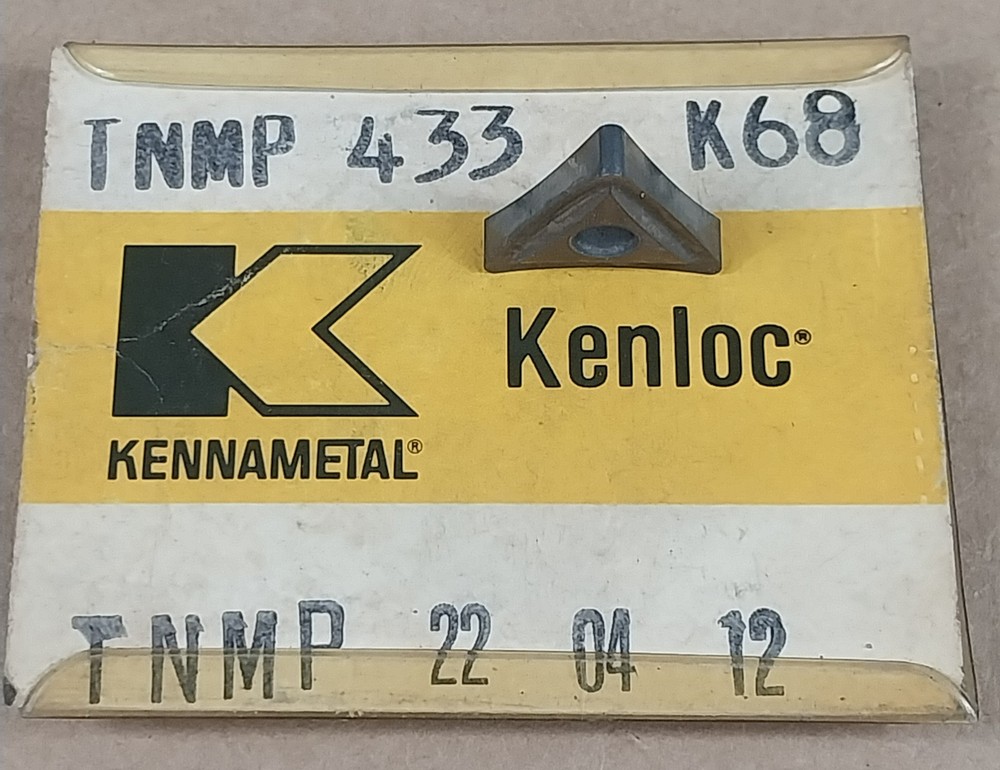 Kennametal TNMP 433 K68 Carbide Inserts 4pc Kenloc Triangle