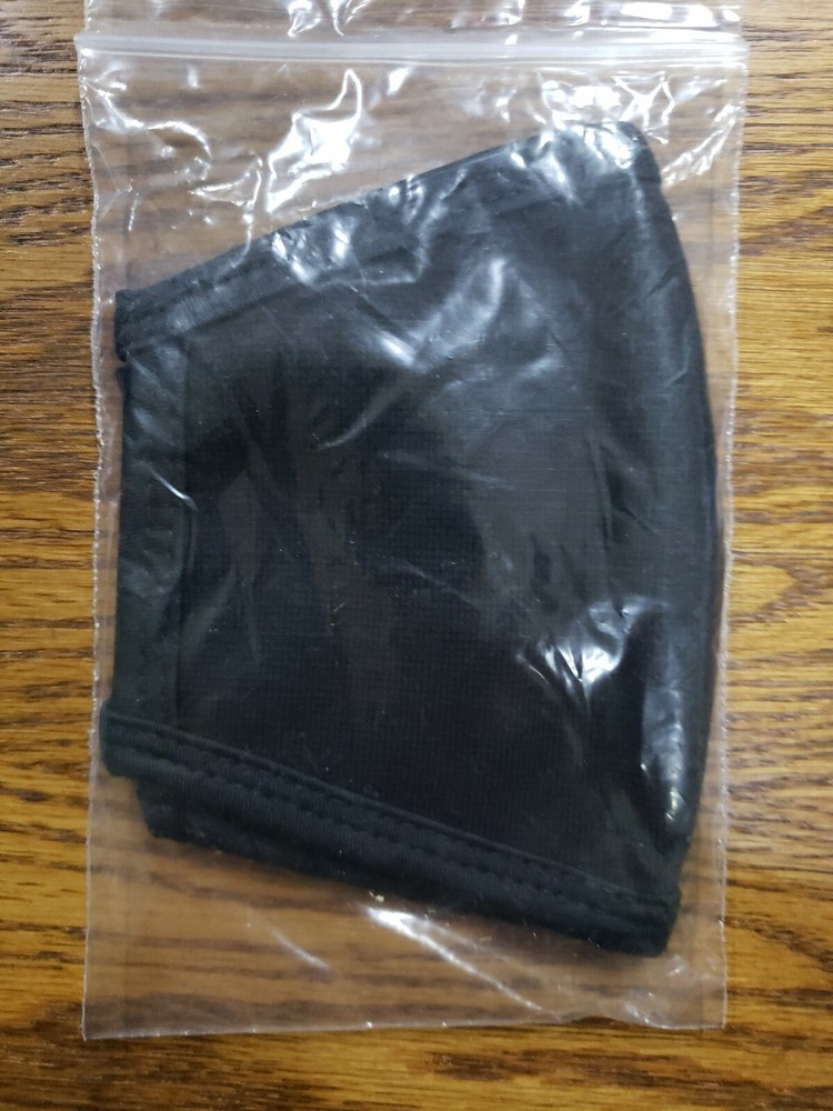 Single Black Fabric Mask reusable washable