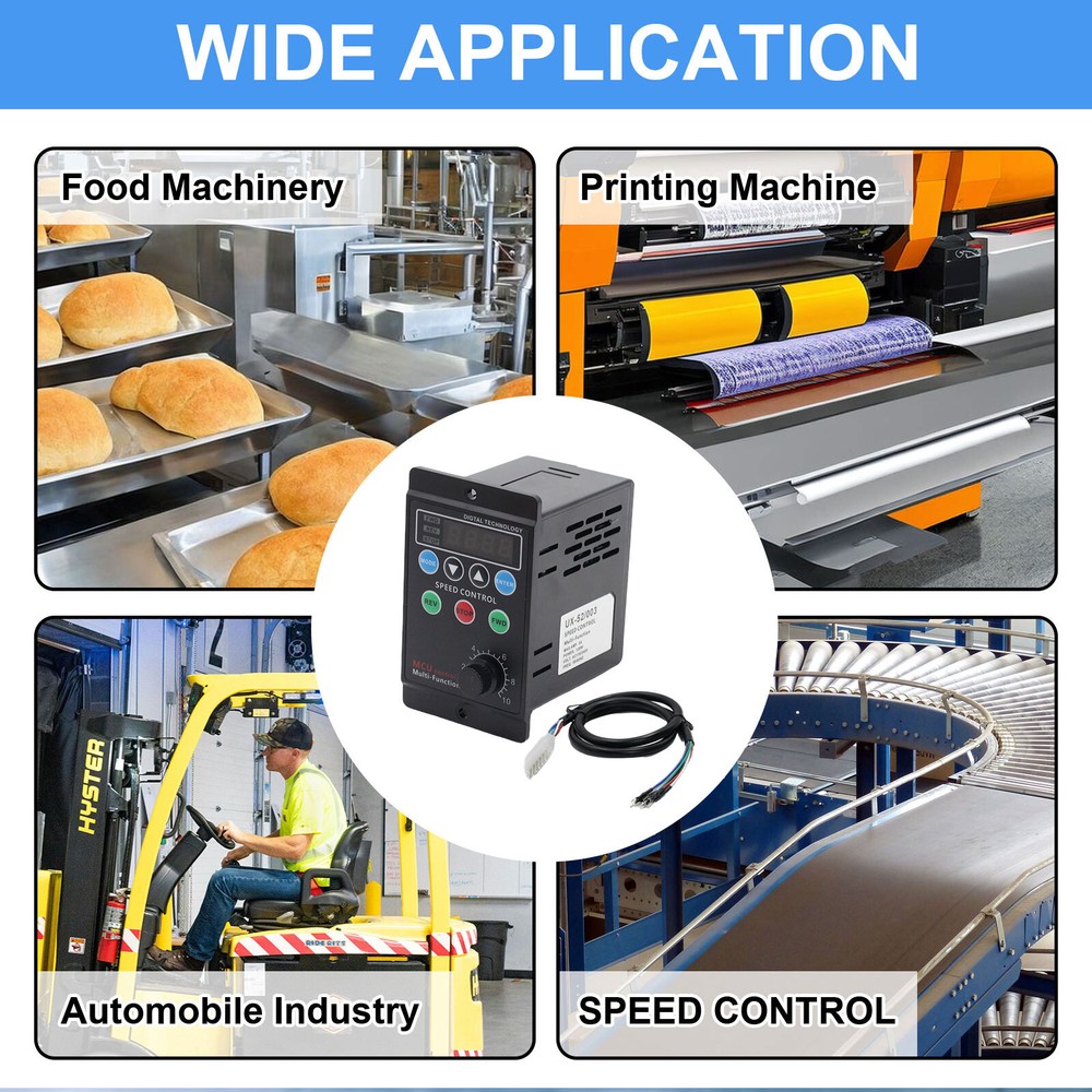 120W 3A AC 110V Digital Motor Speed Control MCU Controller Target Value Settable