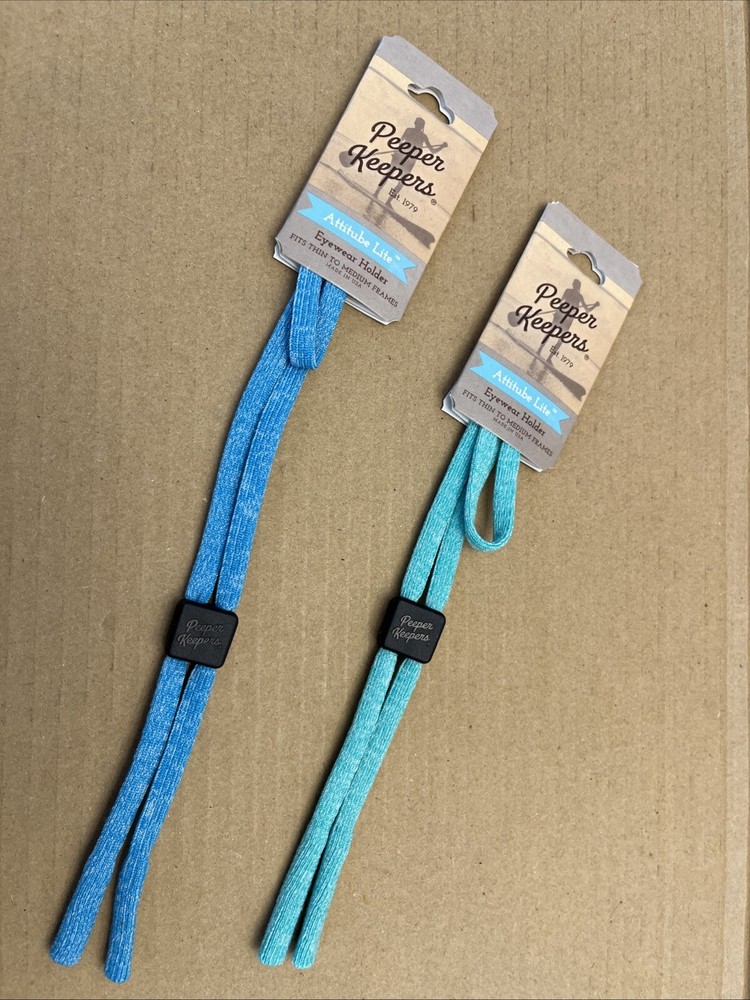Lot 2 Peeper-Keeper ATTITUDE LITE  ADJUSTABLE Eyeglass Retainer CordS  - NEW