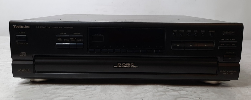 Technics SL-PD888 MASH 5 Disc Rotary Changer System Compact Disc CD PlayerTESTED