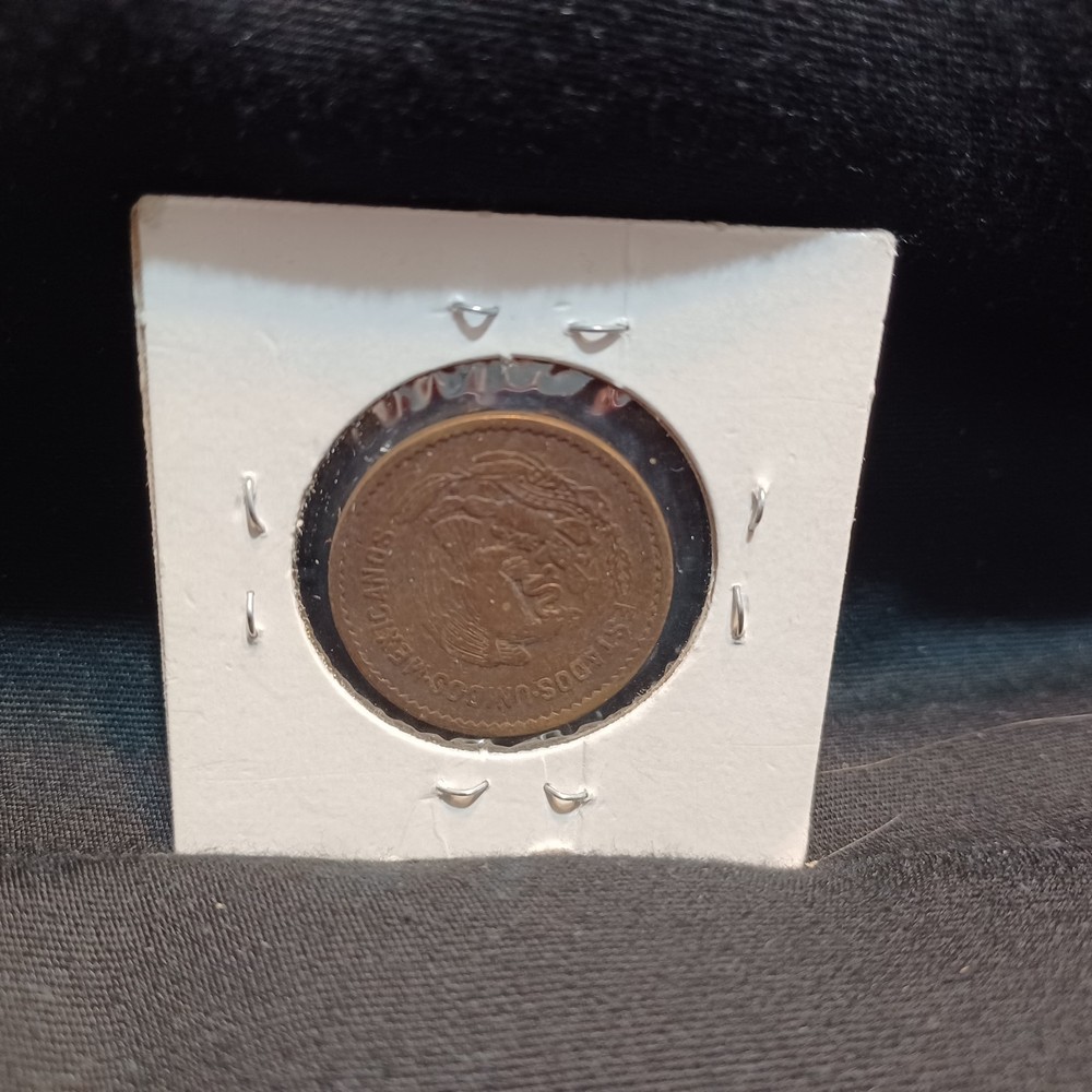 = 1945 MEXICO FIVE CENT NICKEL COIN