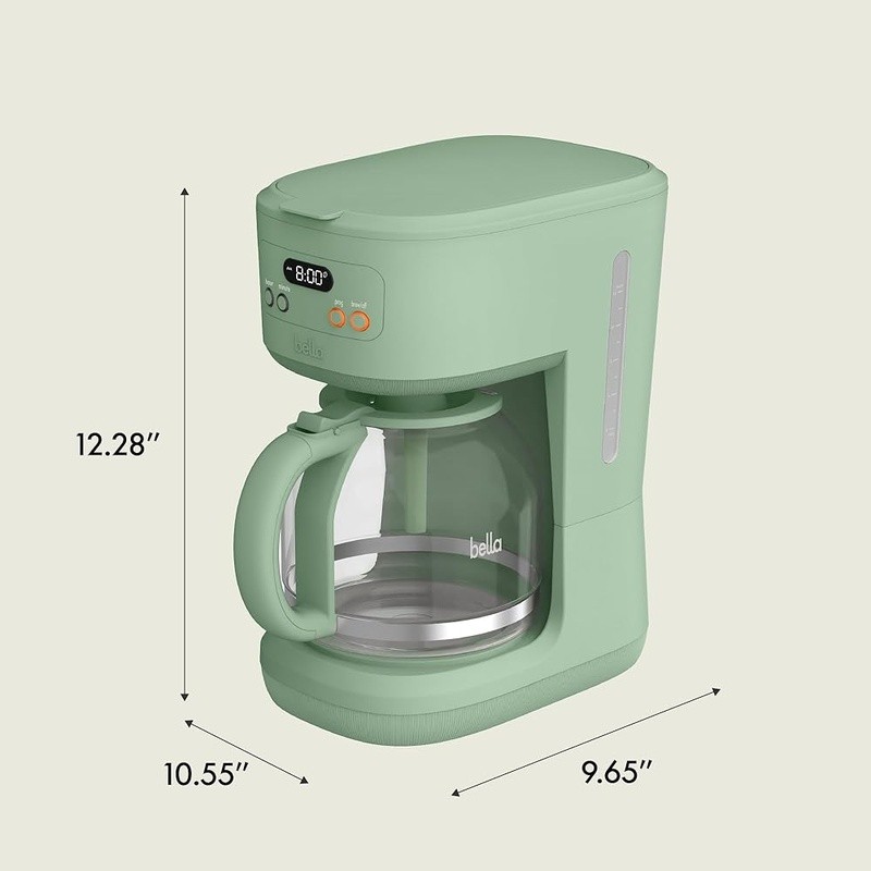 12 Cup Programmable Coffee Maker Auto Shutoff Brew Strength Reusable Filter New