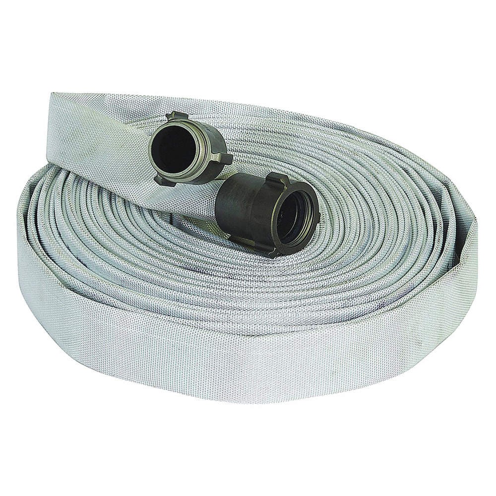 FOREST-LITE G55H1F50P Fire Hose,50 ft,White,Polyester 462D91
