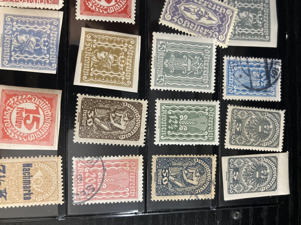 Austrian Stamps, Vintage, 203, various qualities