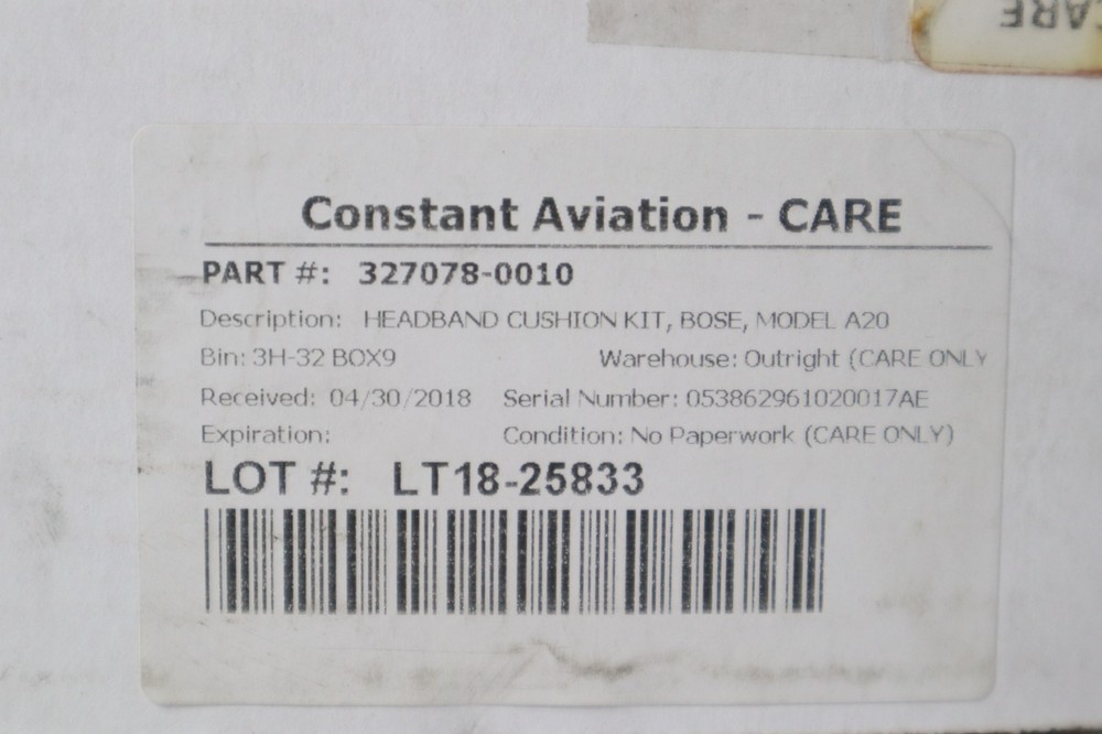 Bose Model A20 Replacement Headband Cushion Kit 327078-0010 (3 Available)