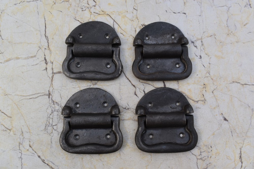 Vintage Cast Iron knocker chest door ring Pull drop handle knobs 4 pic