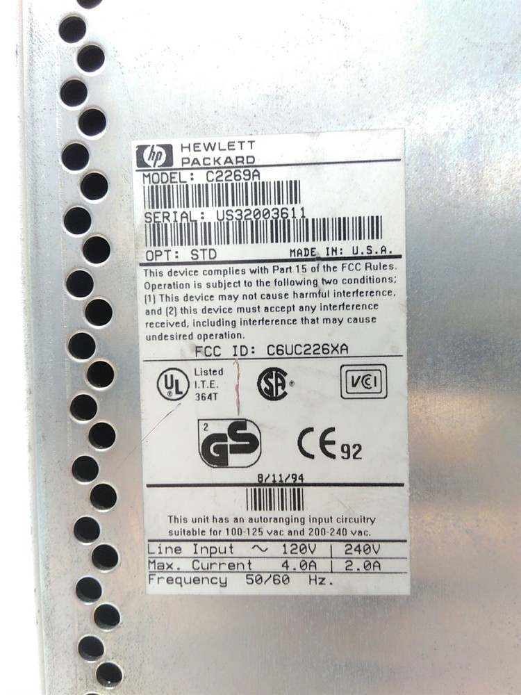 HP C2269A Disk System with 2x XM-3401B CD-ROM Drives Power Tested Only AS-IS