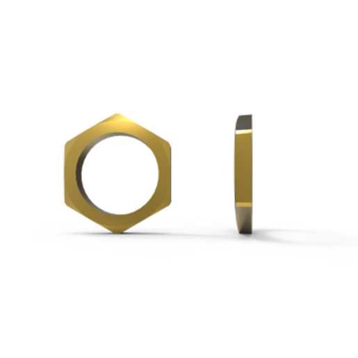 Hawke LN0.5NP 1/2" BRS Locknut NPT