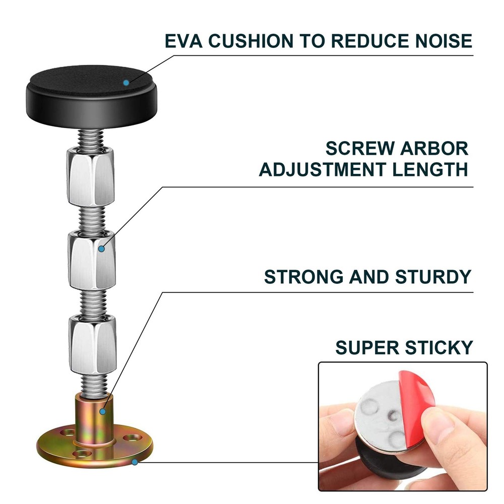 Adjustable Threaded Bed Frame Anti-Shake Tool, Headboard Stoppers, Bedside He...