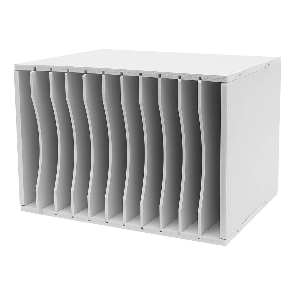 Multi-functional Organizer 11 Compartment File Sorter Paper Storage Holder White