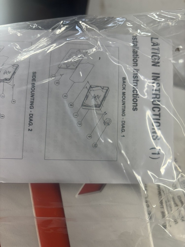 E-Conolight E-XPDRBW Plastic LED Exit Sign lot of two