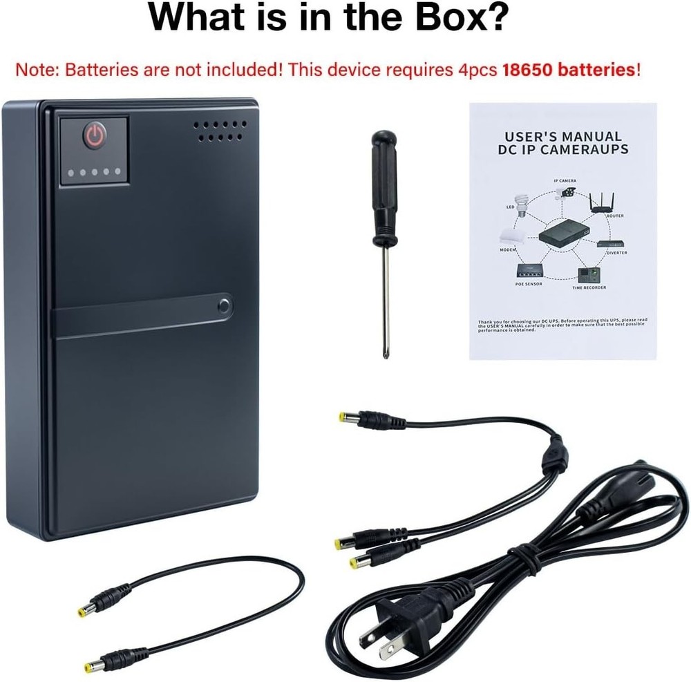 Compact Mini UPS with Multi-Voltage Output - Essential Power Backup Solution