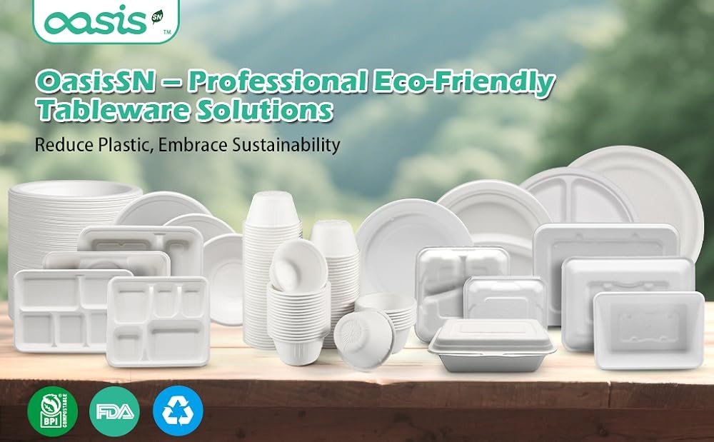 10 Inch postable Disposable Paper Plates, Lar Round Dinner Plates,