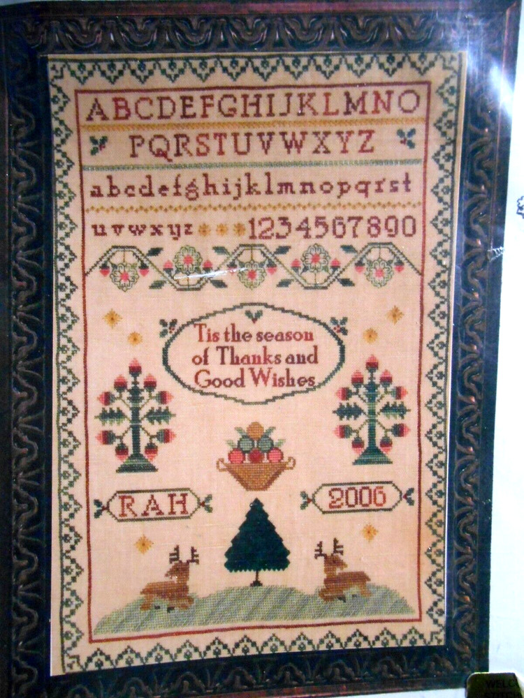 A CHRISTMAS SAMPLER Cross Stitch Pattern by Cherished Stitches