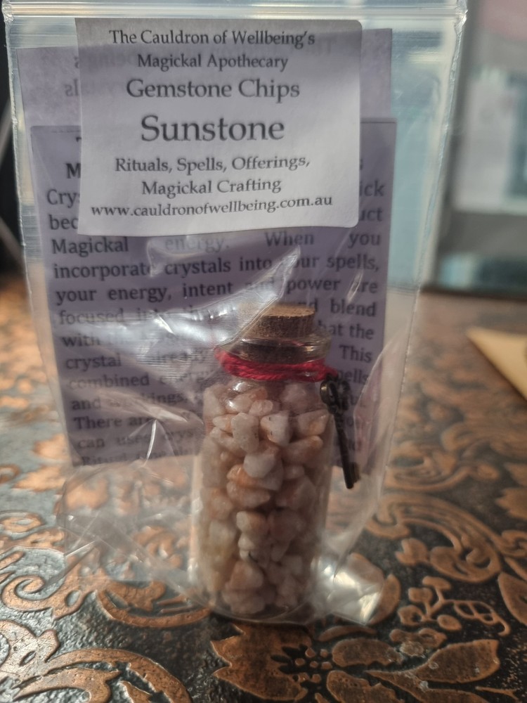 Crystal Chips - Sunstone