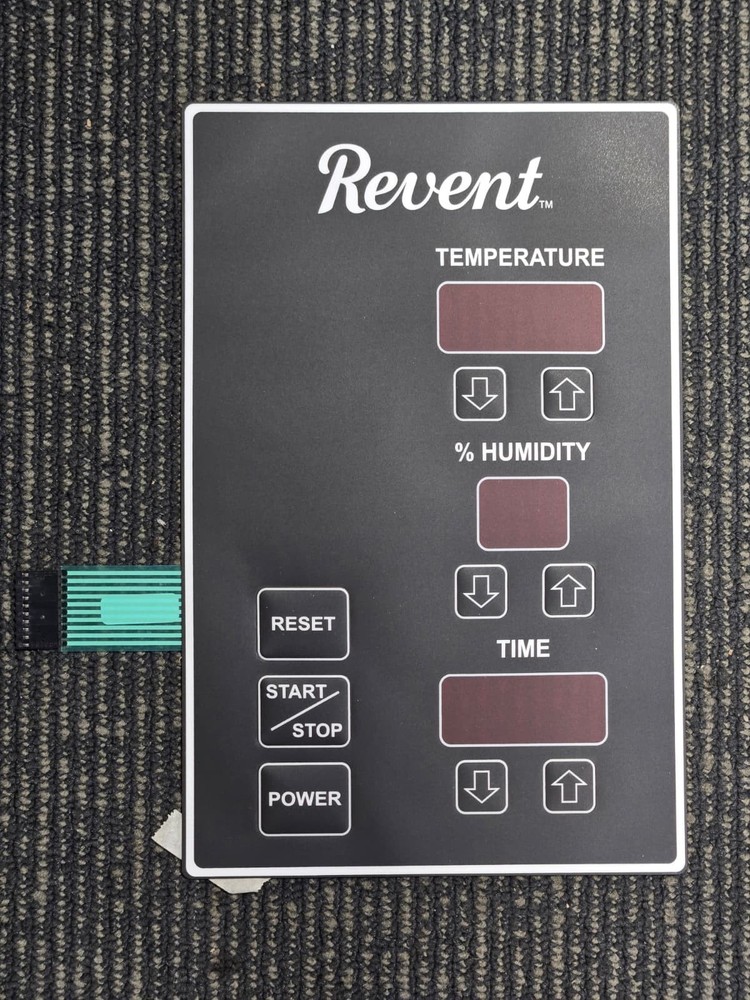 Revent Oven Control Panel Membrane Keypad P/N 50377206