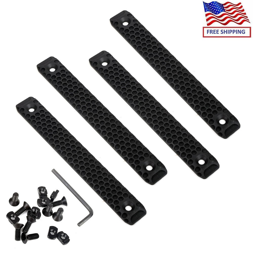 4Pc M-LOK rail Protection MLOK Rail Protector Cover Panel For MLOK System