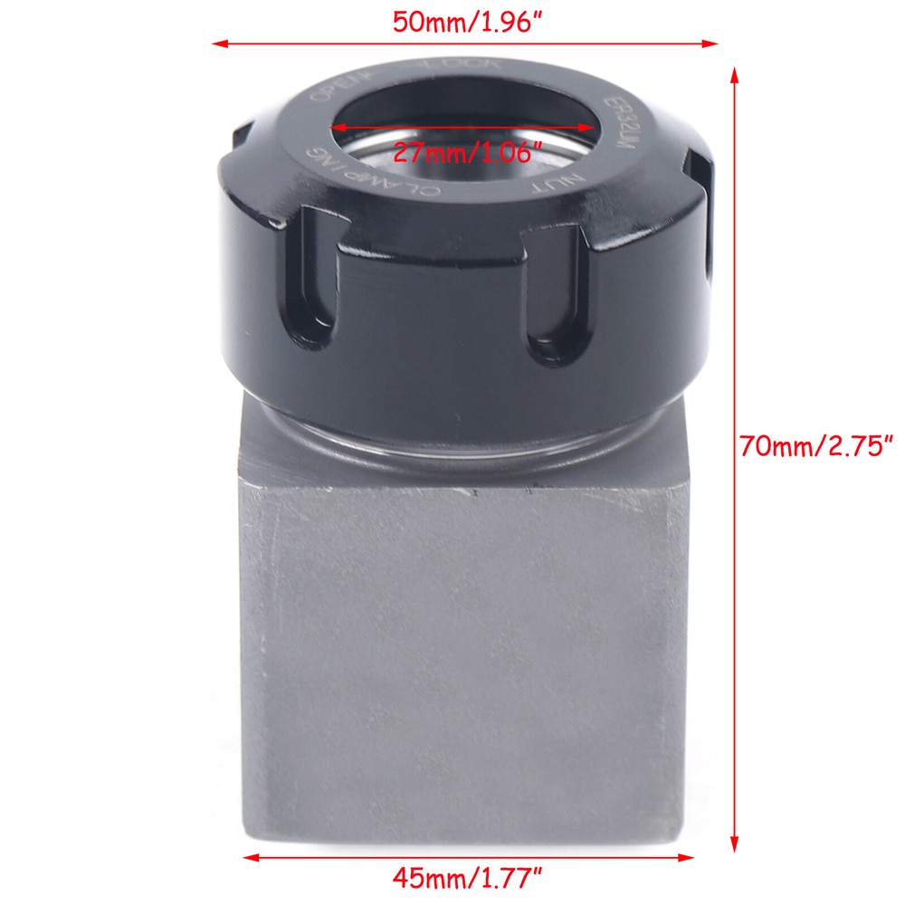 Hex & Square ER-32 Collet Block Spring Chuck Holder Set For CNC Milling Machine
